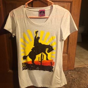 Bucking horse graphic tee NWOT